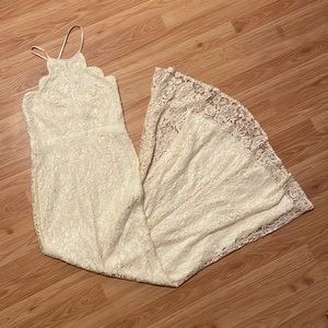LuLus Mermaid Lace Dress